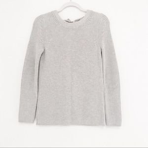 Banana Republic Ribbed Knit Sweater Grey Sweater